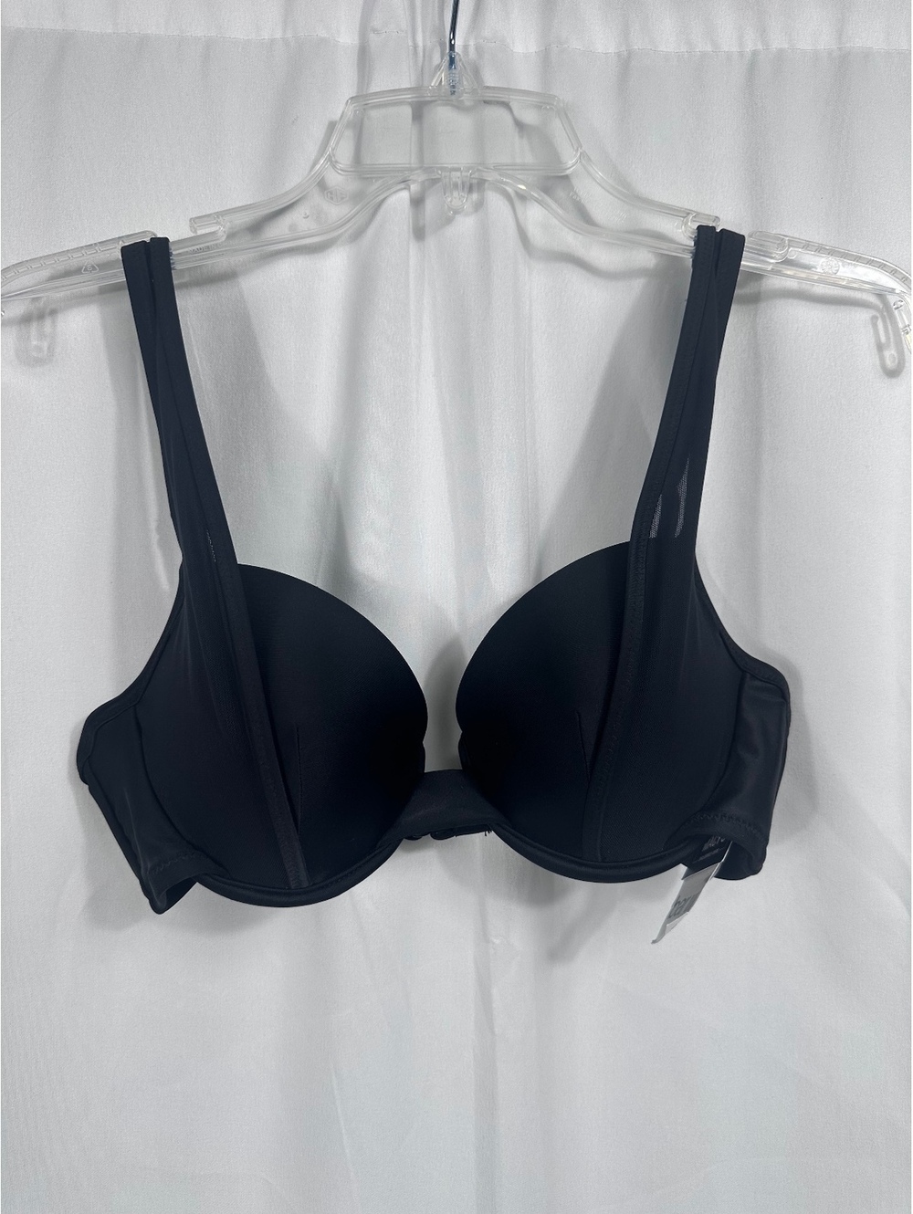 Bar III Black Bikini Top with Adjustable Straps Size Small